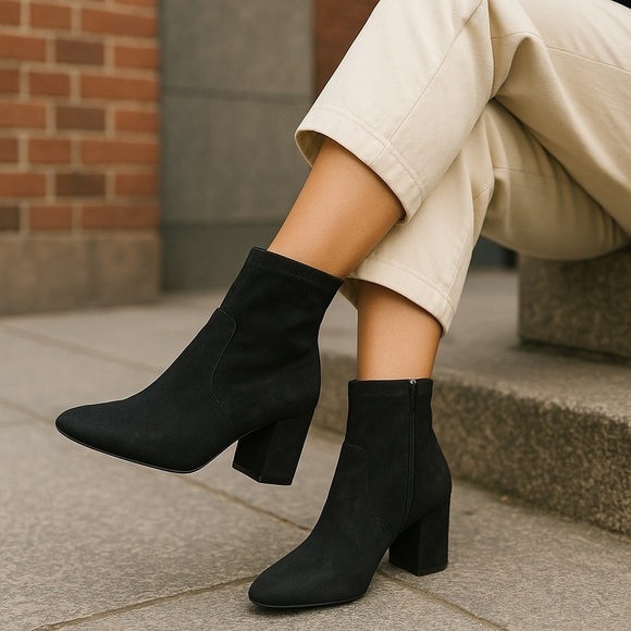 Madden Girl Shoes - Madden Girl Women’s Black Size 7 1/2 RAPIDD Ankle Fabric Boots EUC